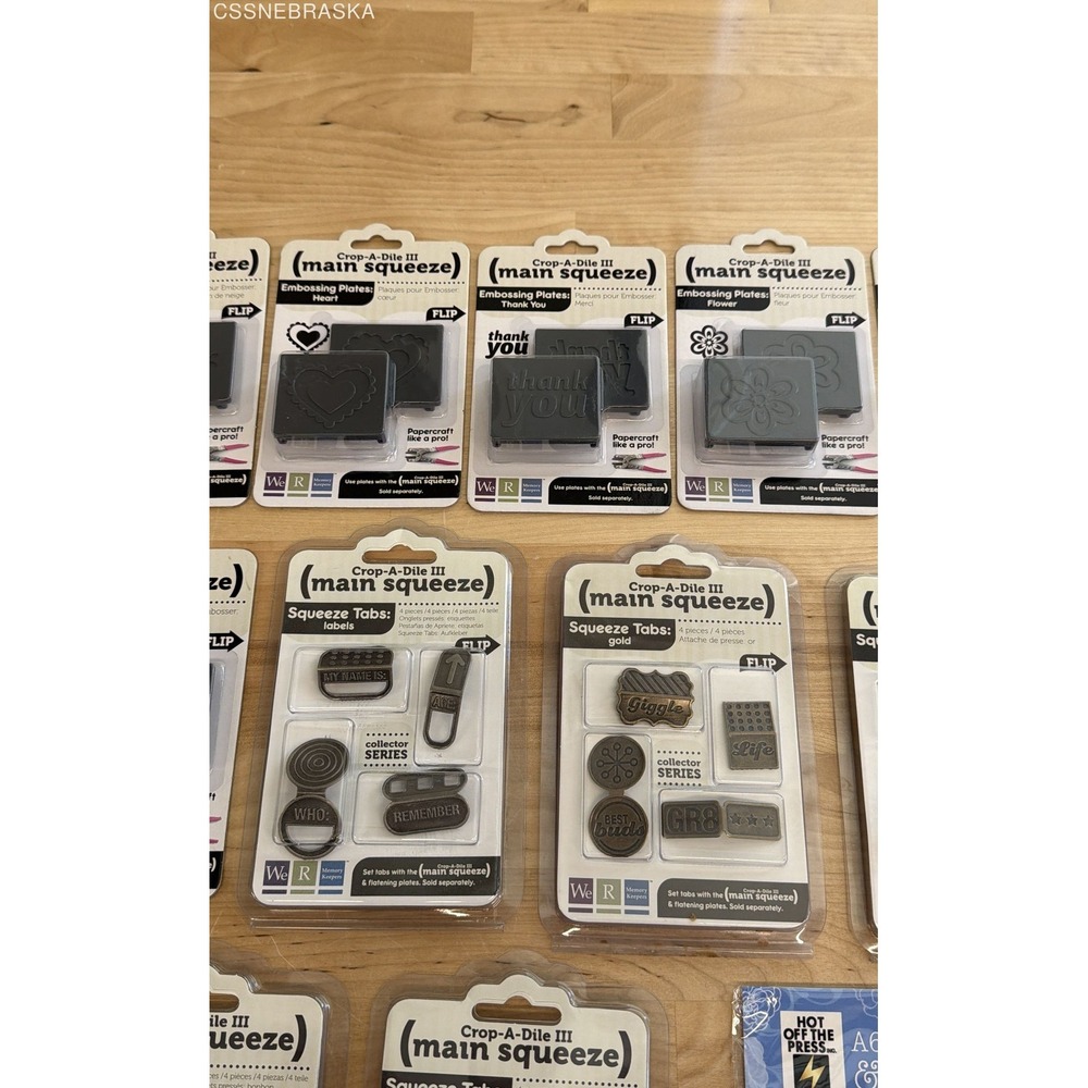 WRMK Crop-A-Dile III Main Squeeze Plates Tabs Inkadinkado Stamping Gear Lot - Picture 3 of 11
